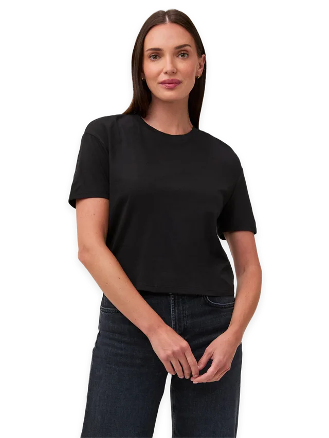 Fresh Clean Threads Black Boxy Tee