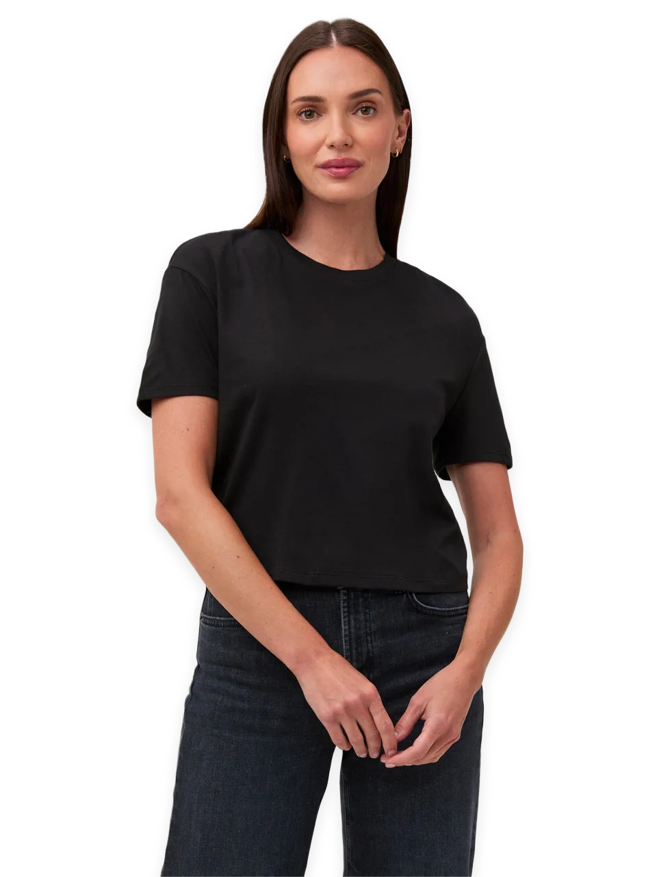 Fresh Clean Threads Black Boxy Tee