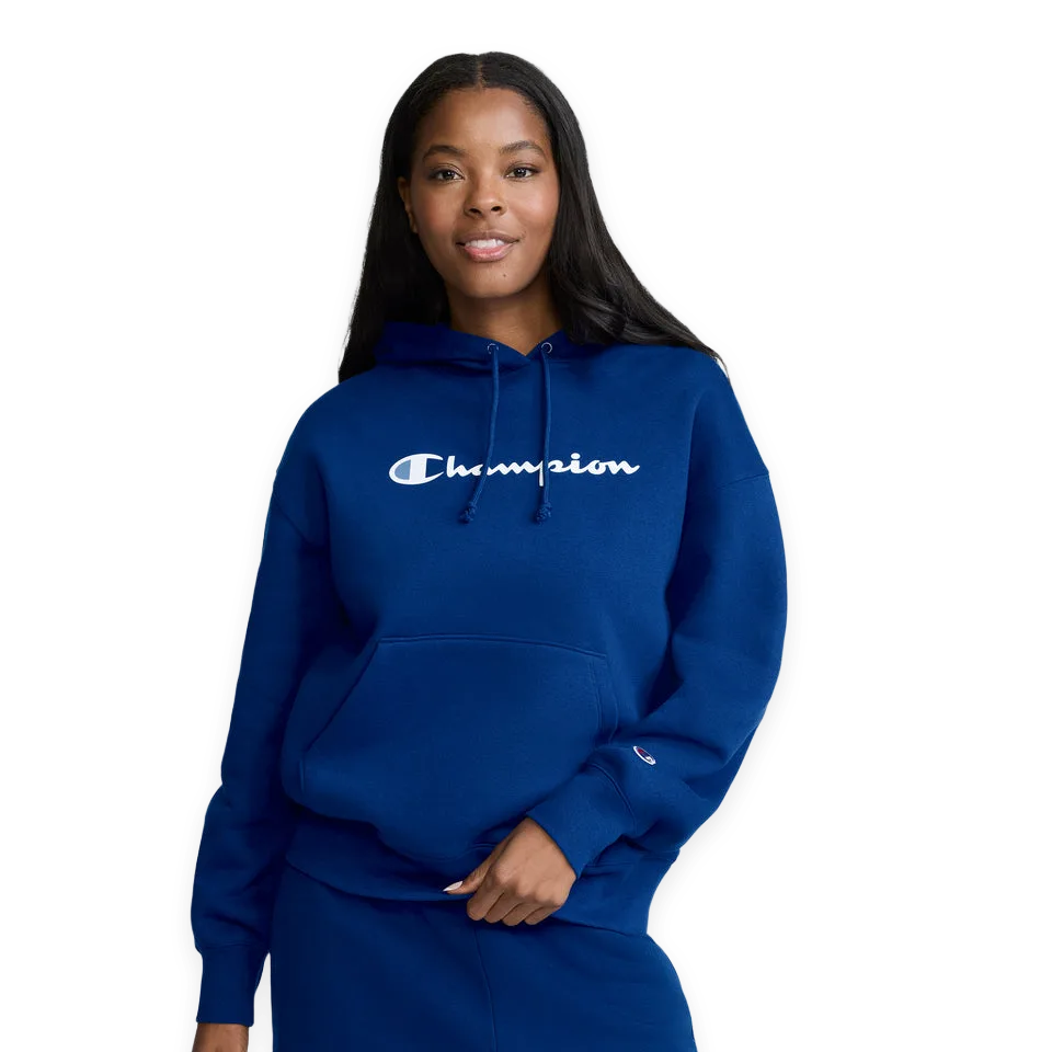 Champion Powerblend Relaxed Hoodie, Script Logo