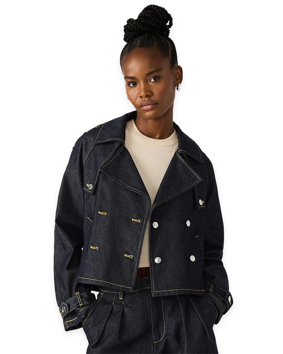 Steve Madden SIRUS DENIM JACKET INDIGO