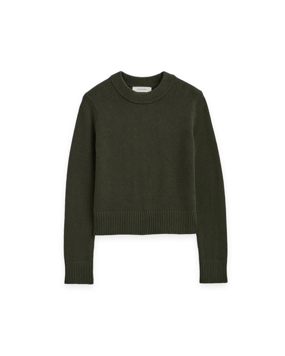 Everlane Shrunken Crew Sweater in Everyday Cotton