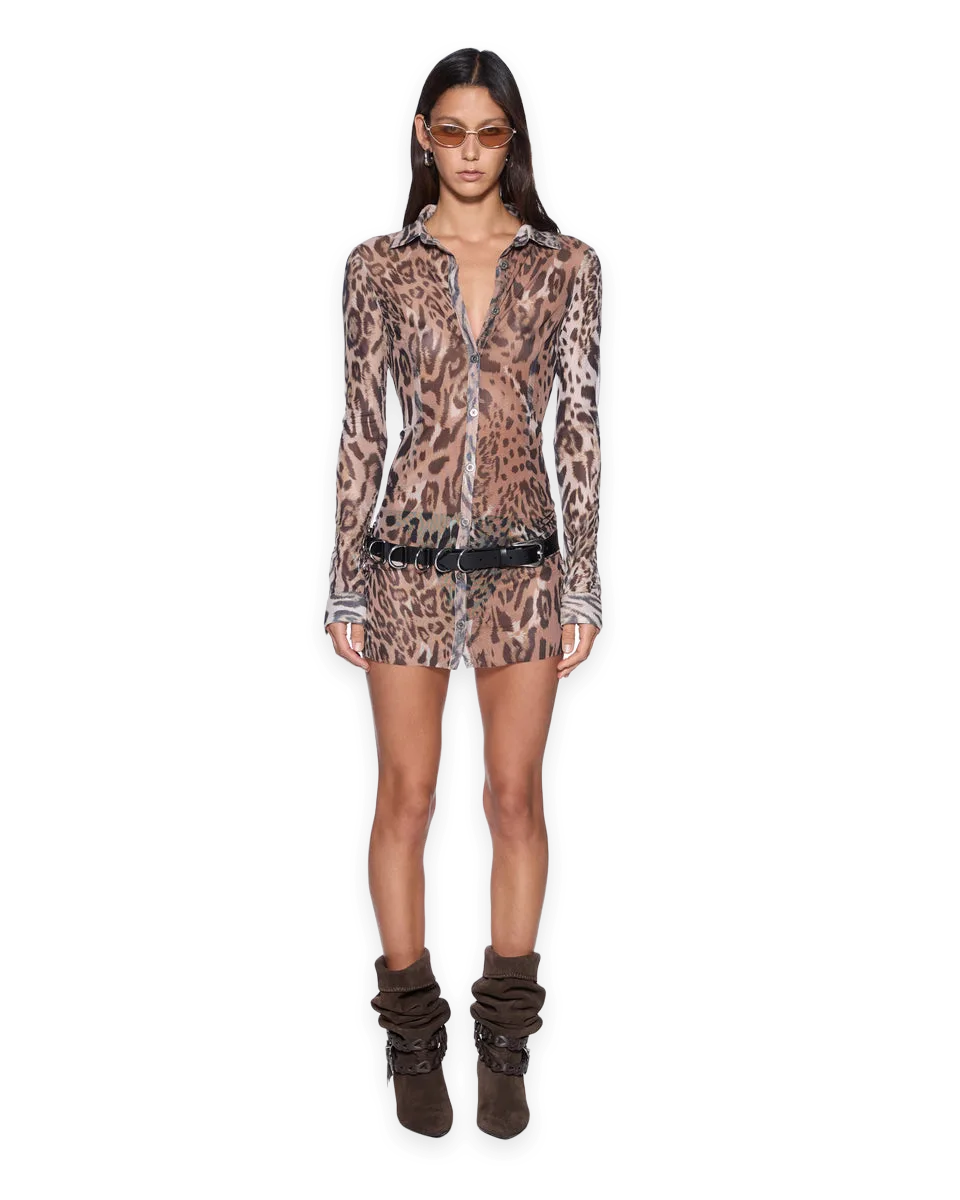 Ksubi DEVIN LS SHIRTDRESS WILD