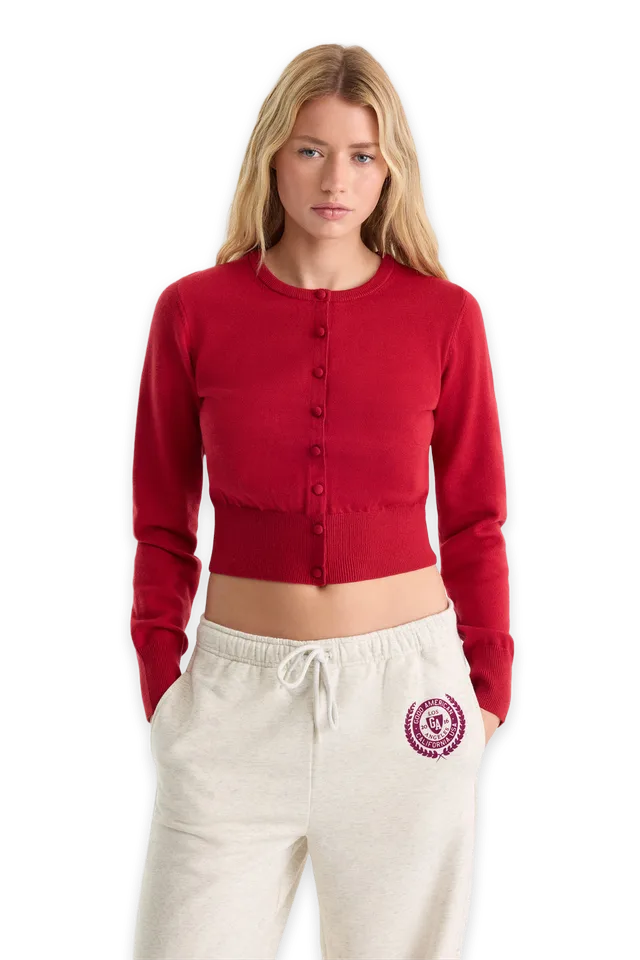 Good American THE FINE KNIT CARDIGAN