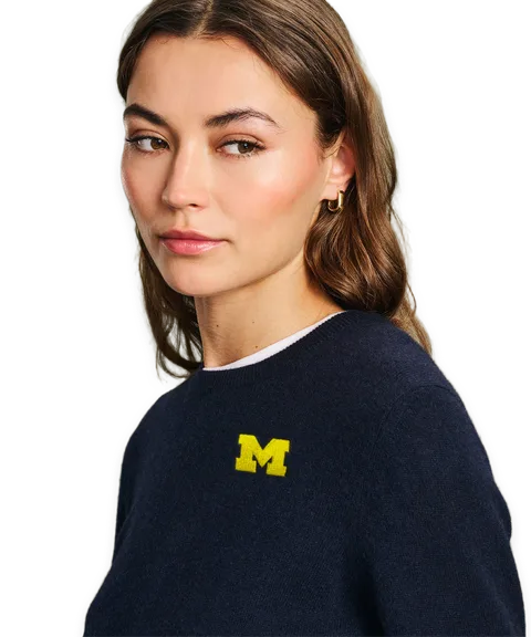 Naadam Women's University of Michigan Cashmere Sweater