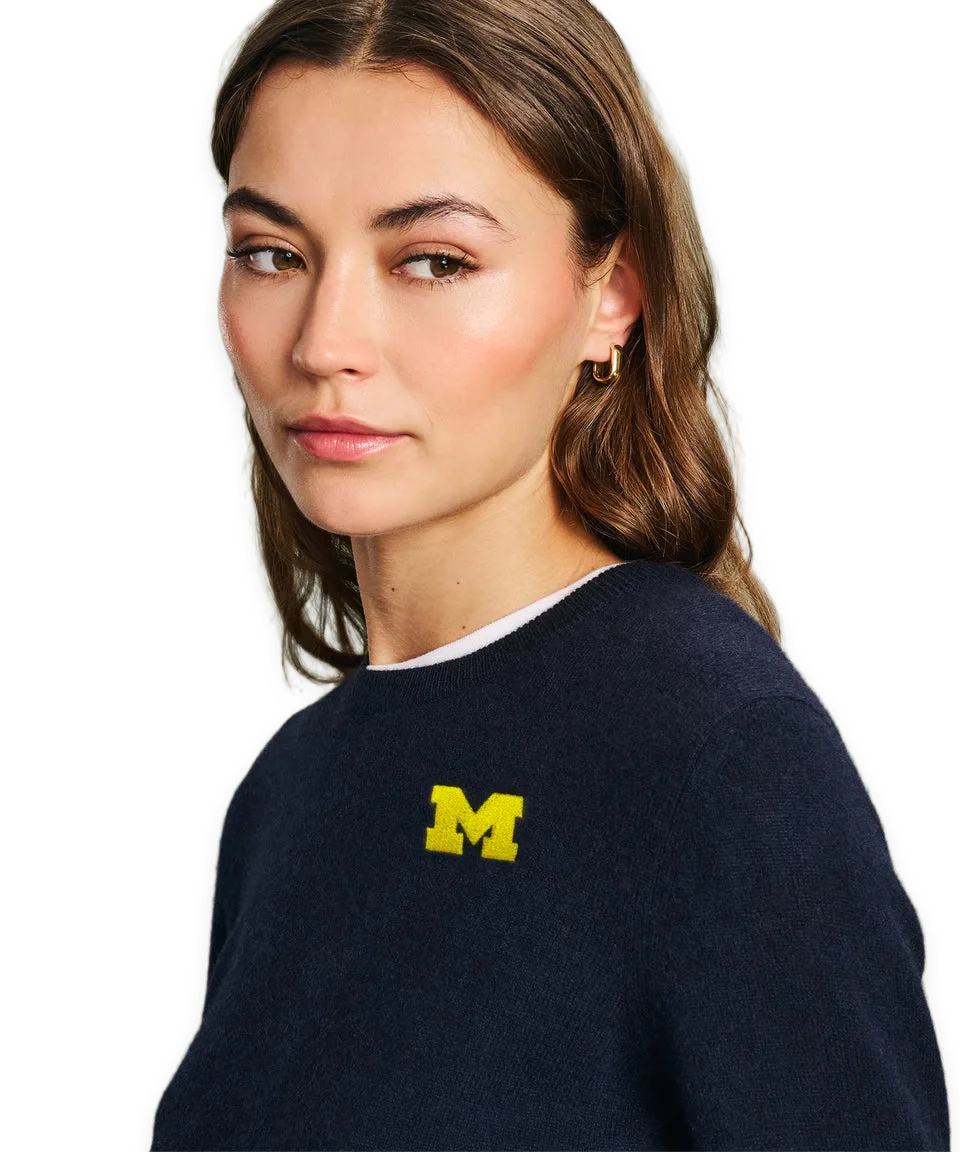 Naadam Women's University of Michigan Cashmere Sweater