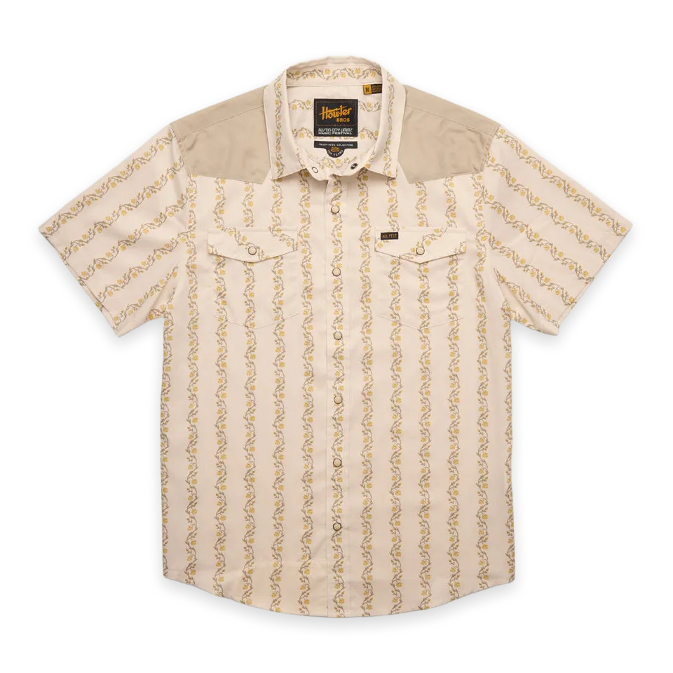 Howler Bros ACL Fest 2026 H Bar B Snapshirt · Rosey Ribbons : Riverbed Oxford