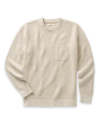 Taylor Stitch The Crawford Crew Sweater in Marled Natural
