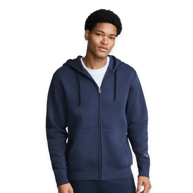 Champion Powerblend Full-Zip Hoodie, C Logo