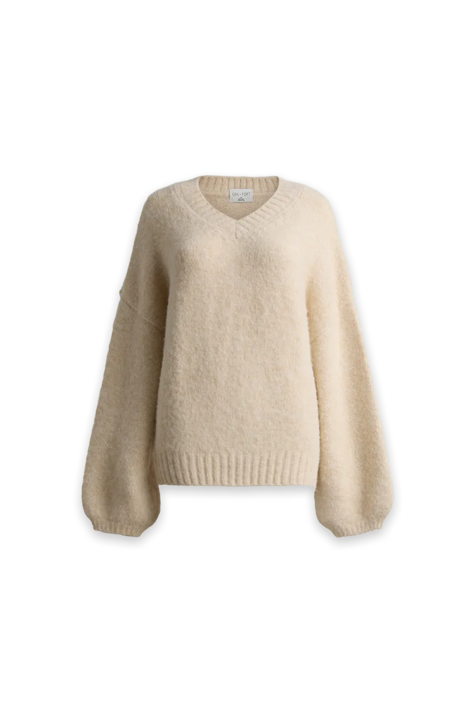 Oak + Fort THICK OVERSIZED V-NECK SWEATER