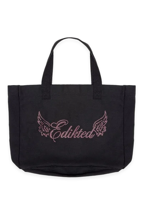 Edikted Rhinestone Angel Tote Bag