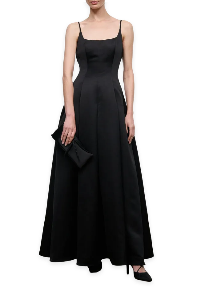 Staud Joy Satin Maxi Dress