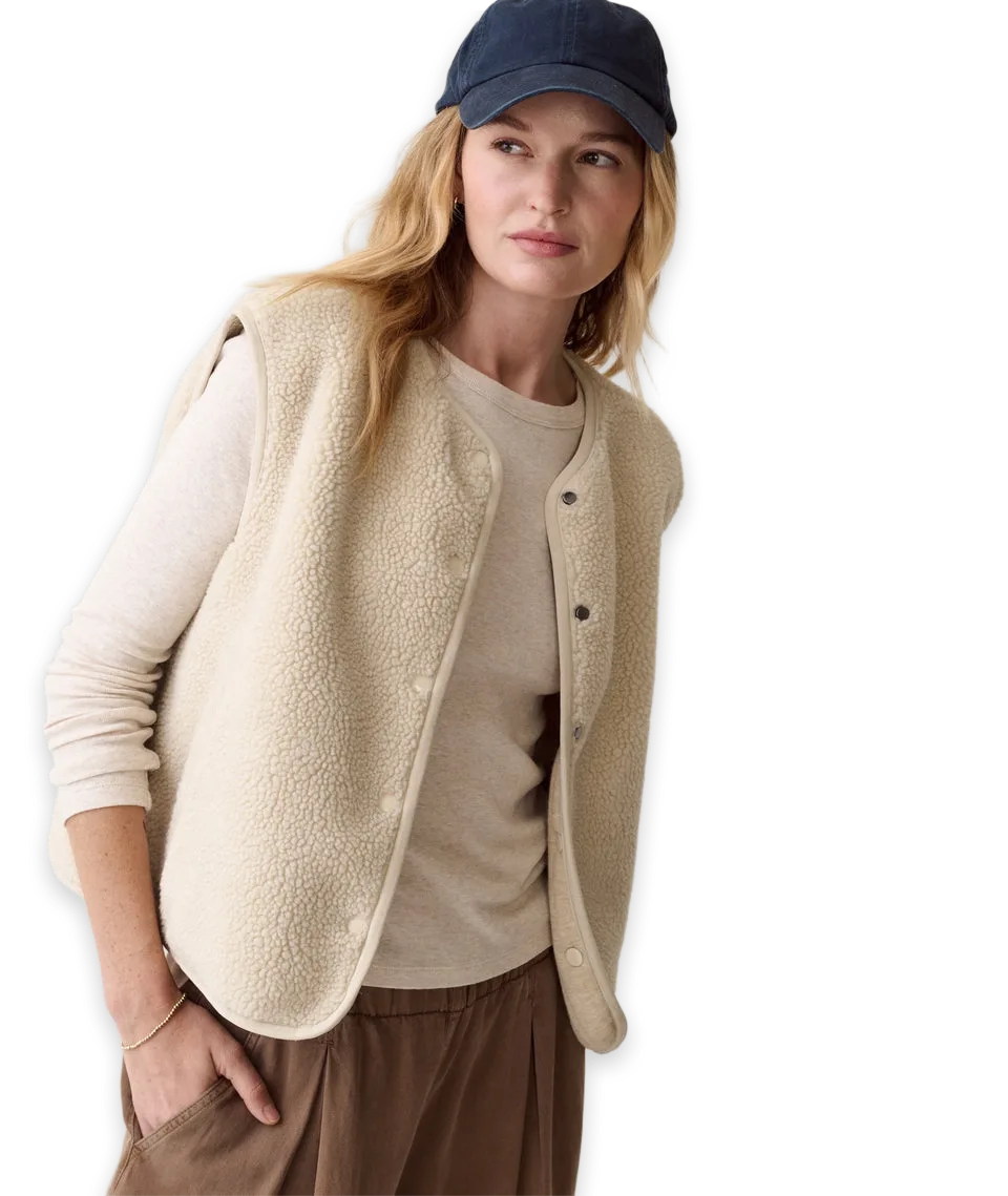 Marine Layer Mila Reversible Sherpa Vest