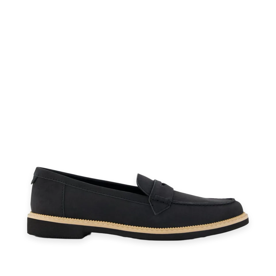 TOMS Womens Marie Loafer Black Leather
