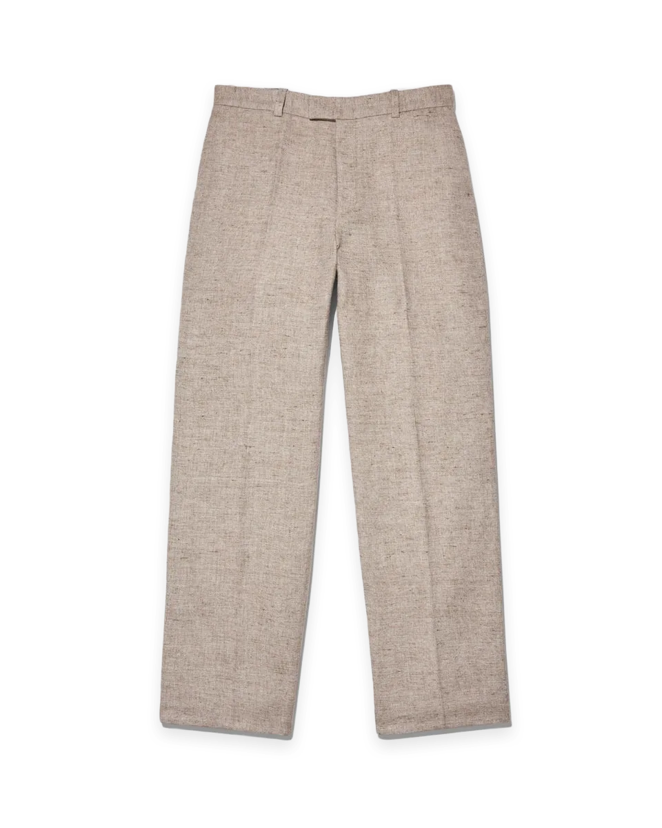 Noah Flanneled Linen Trouser