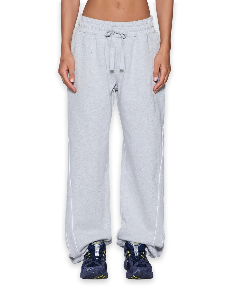 Ksubi CARTER WIDE TRAKPANT GREY MARLE