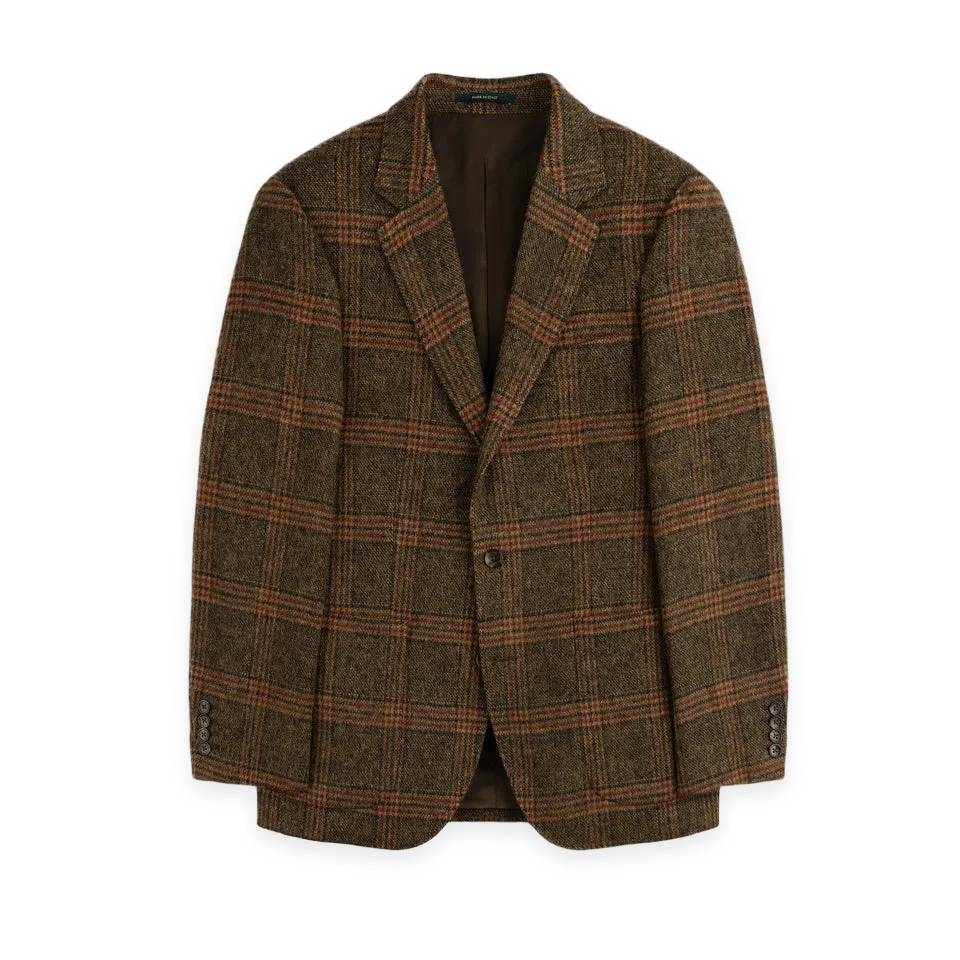 Aimé Leon Dore Single-Breasted Plaid Tweed Suit Jacket