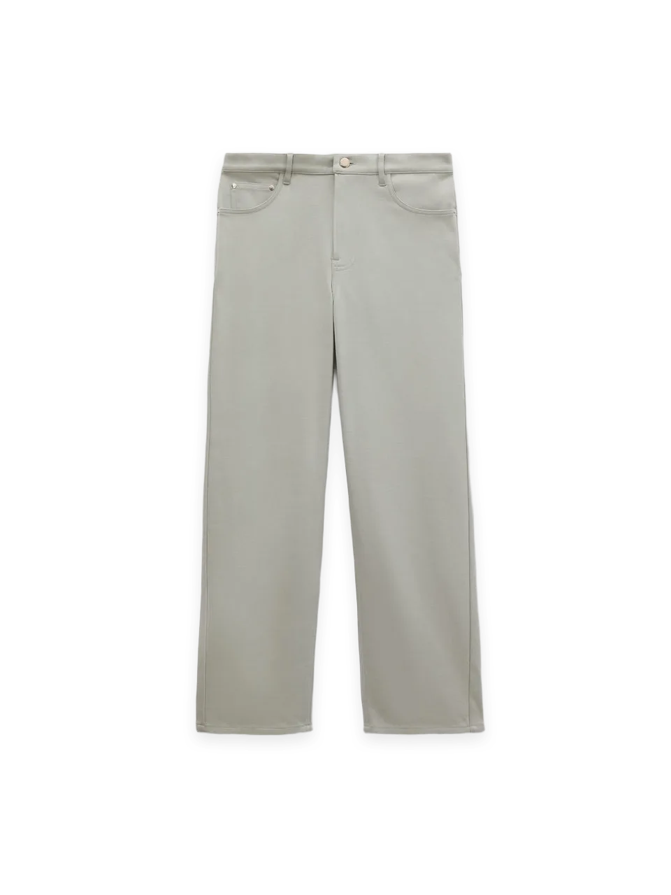 Pangaia Mens Heavyweight Interlock Trousers—Silent Stone