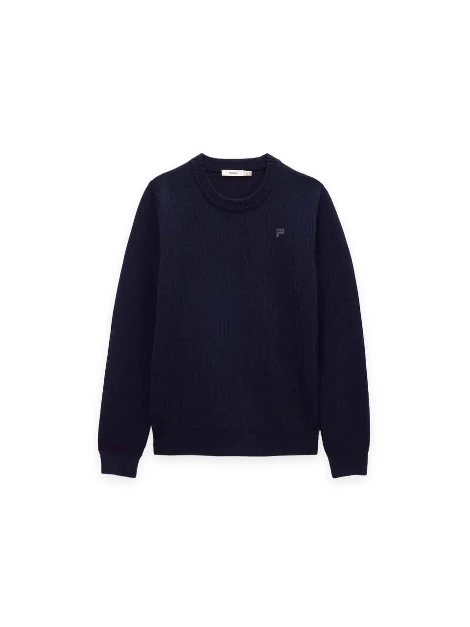 Pangaia Mens Merino Wool Sweater—Ocean Navy