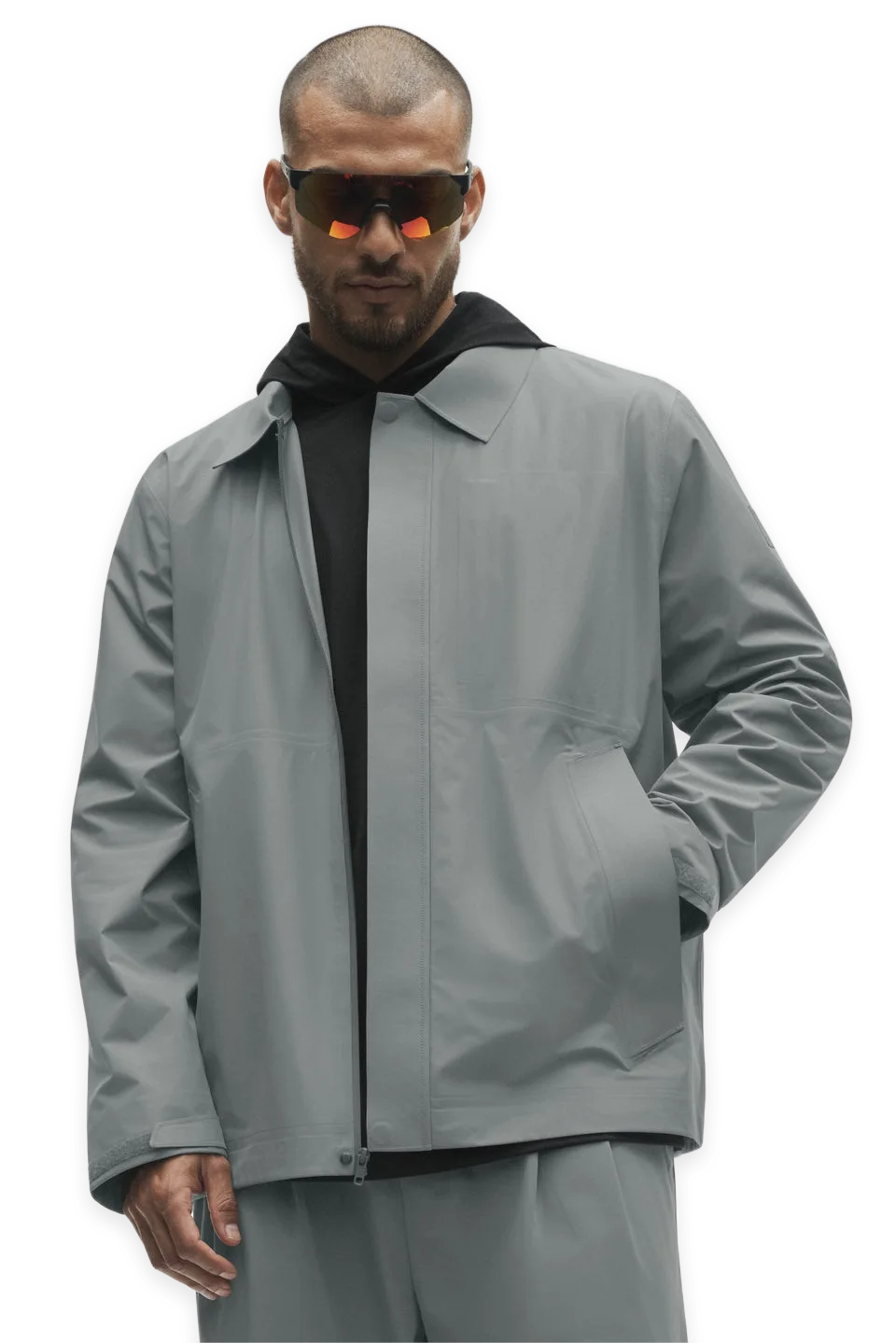 Alo Alpha Shell Overshirt · Monument, photo 2