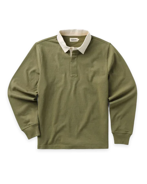 Taylor Stitch The Rugby Shirt in Burnt Olive