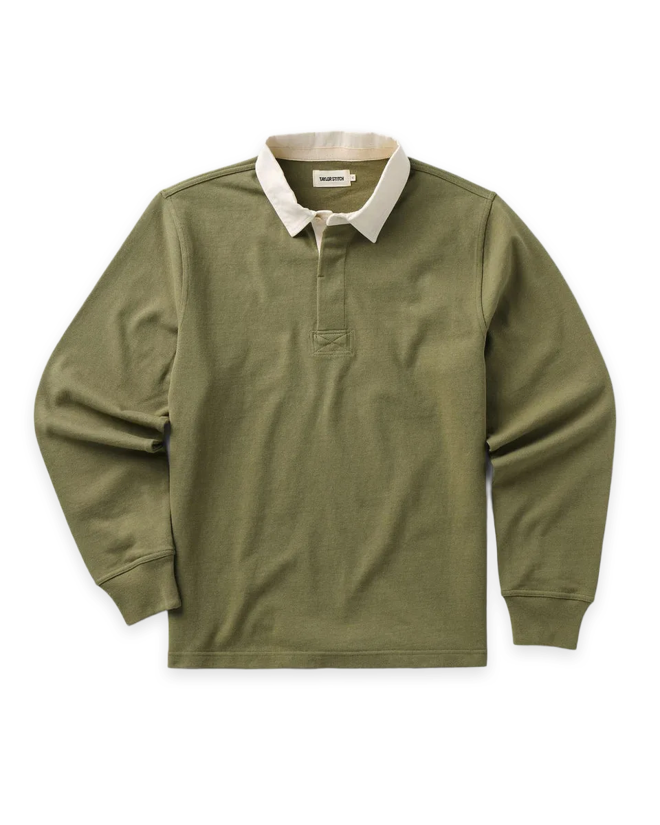 Taylor Stitch The Rugby Shirt in Burnt Olive