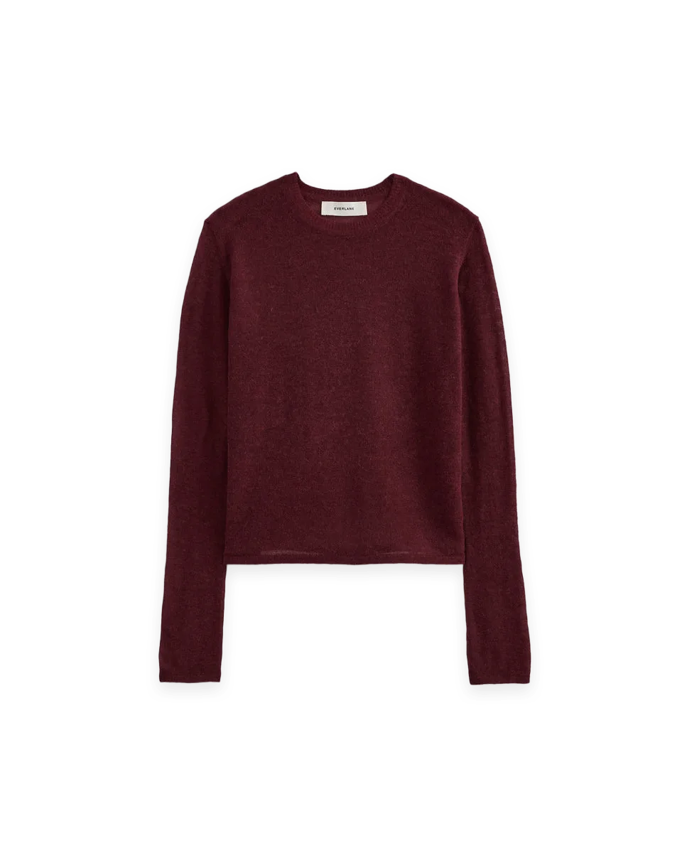 Everlane Air Alpaca Long-Sleeve Slim Crew