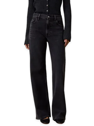 Faherty Regenerative Cotton Denim Wide Leg