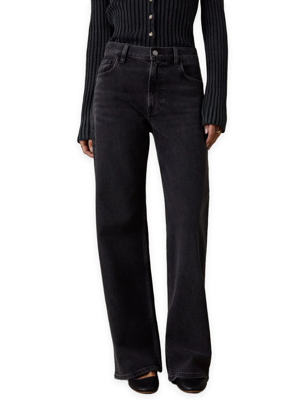 Faherty Regenerative Cotton Denim Wide Leg