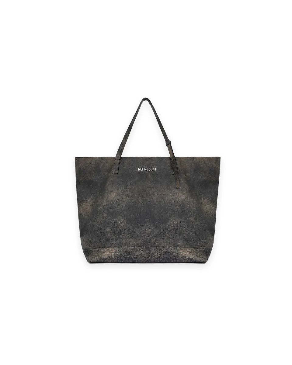 Represent Distressed Leather Tote Bag