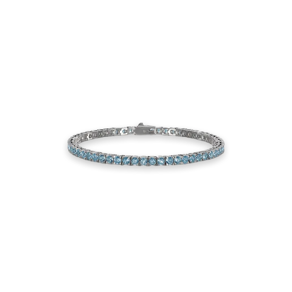Hatton Labs Hatton Labs Medium Classic Tennis Bracelet · Topaz