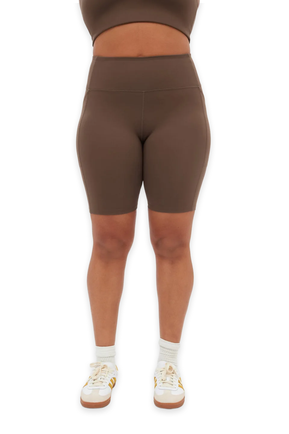 Girlfriend Collective Café High-Rise Pocket Bike Short