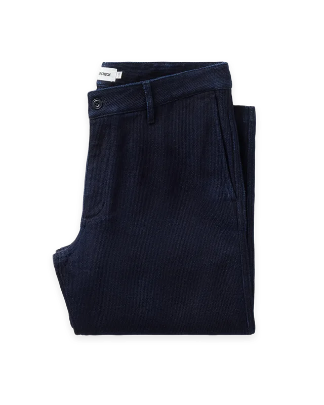 Taylor Stitch The Camden Pant in Rinsed Indigo Sashiko