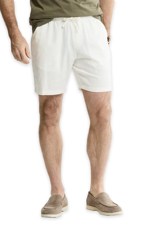 Jachs NY Linen Blend Drawstring Shorts