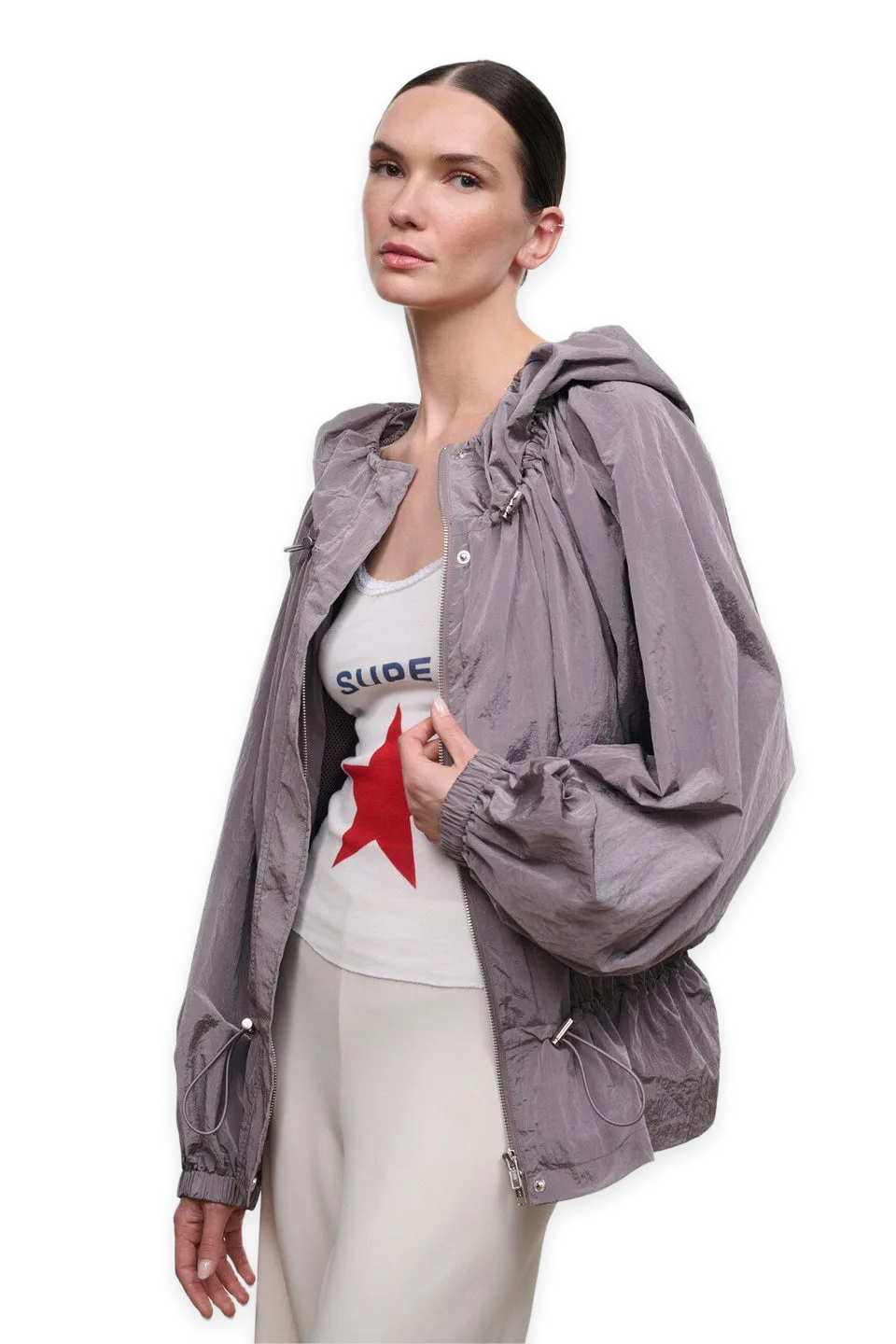 Staud Glide Jacket · Zinc, photo 4