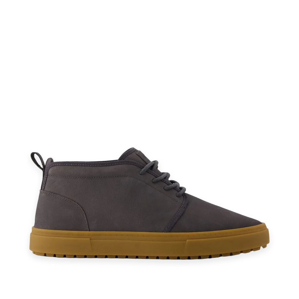 TOMS Mens Carlo Mid Terrain 2.0 Sneaker Water Resistant Forged Iron Leather