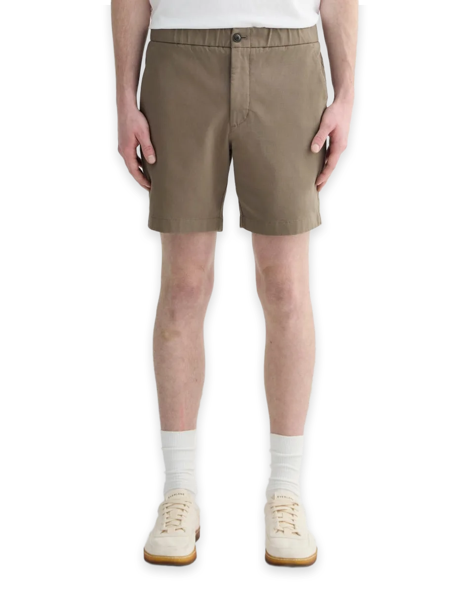 Everlane The Pull-On Performance Chino Short · Abalone