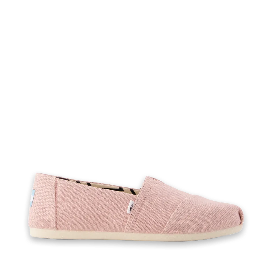 TOMS Womens Alpargata Classic Seashell Heritage Canvas