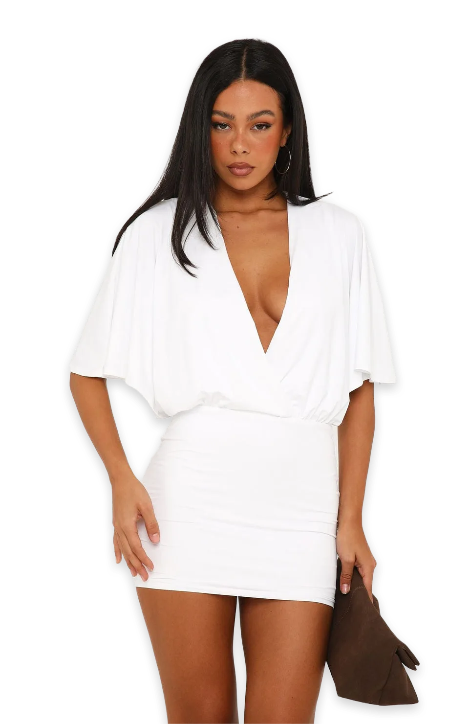 White Fox Gained My Wings Short Sleeve Mini Dress White, photo 2