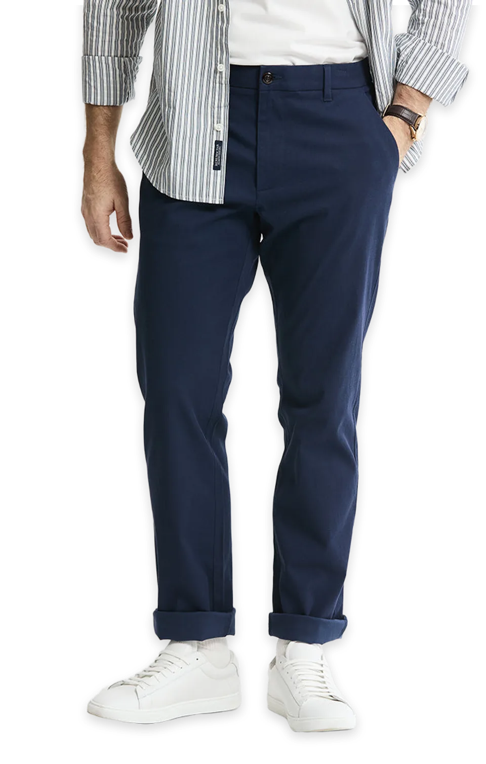 Jachs NY Cotton Silk Blend Stretch Chino Pants