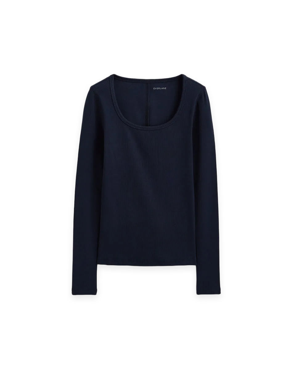 Everlane Effortless Rib Classic Long Sleeve