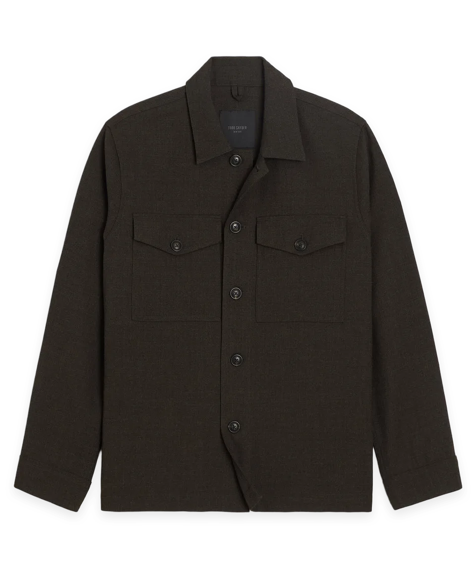 Todd Snyder Italian Wool Military Overshirt