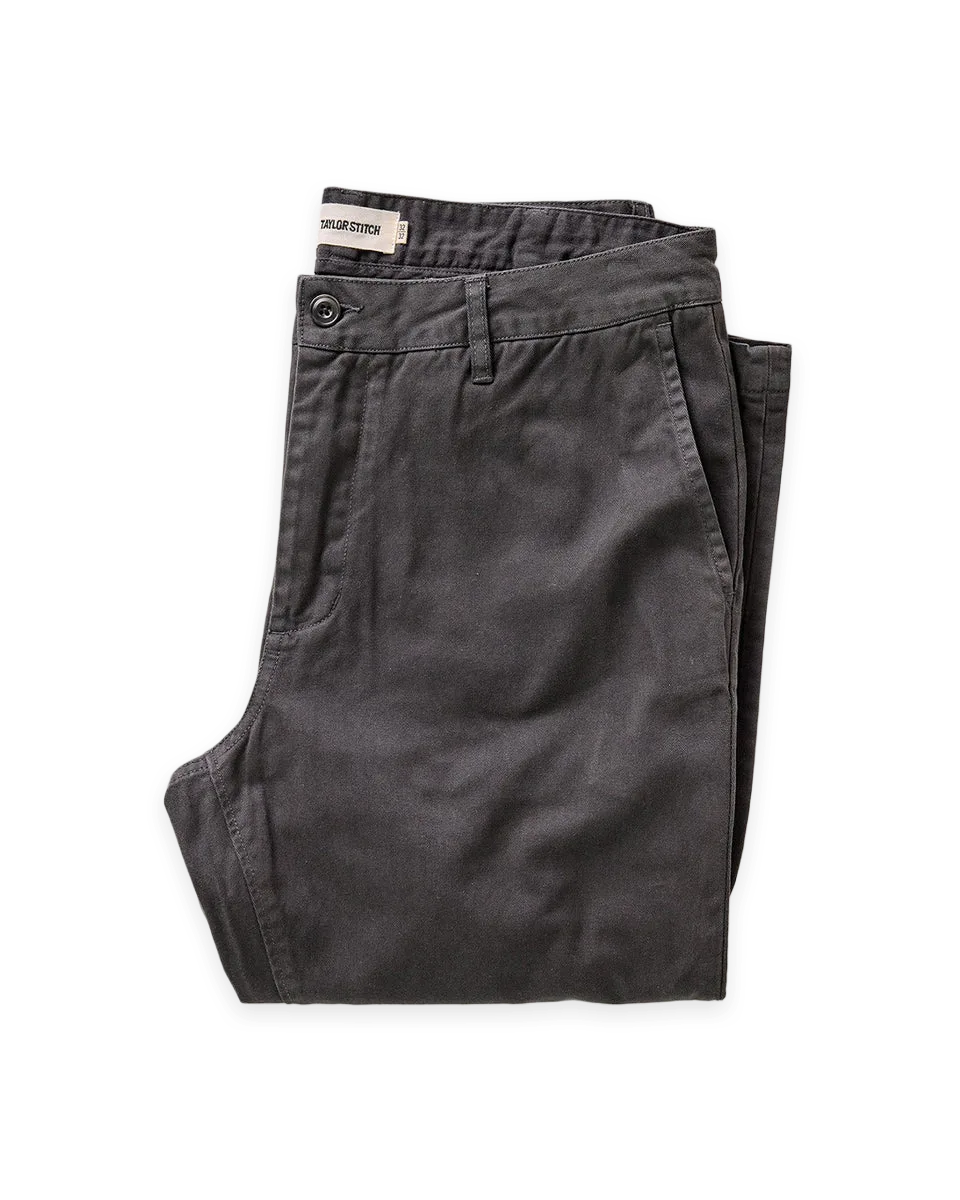 Taylor Stitch The Slim Foundation Pant in Organic Faded Black