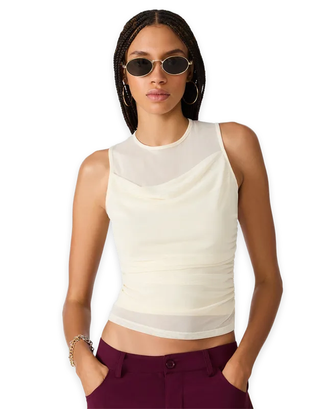 Steve Madden ROMAN KNIT TOP CREAM