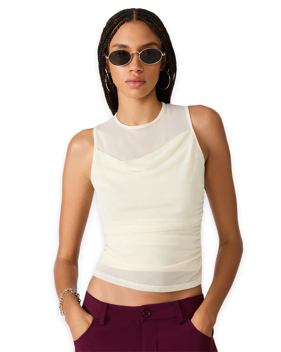 Steve Madden ROMAN KNIT TOP CREAM