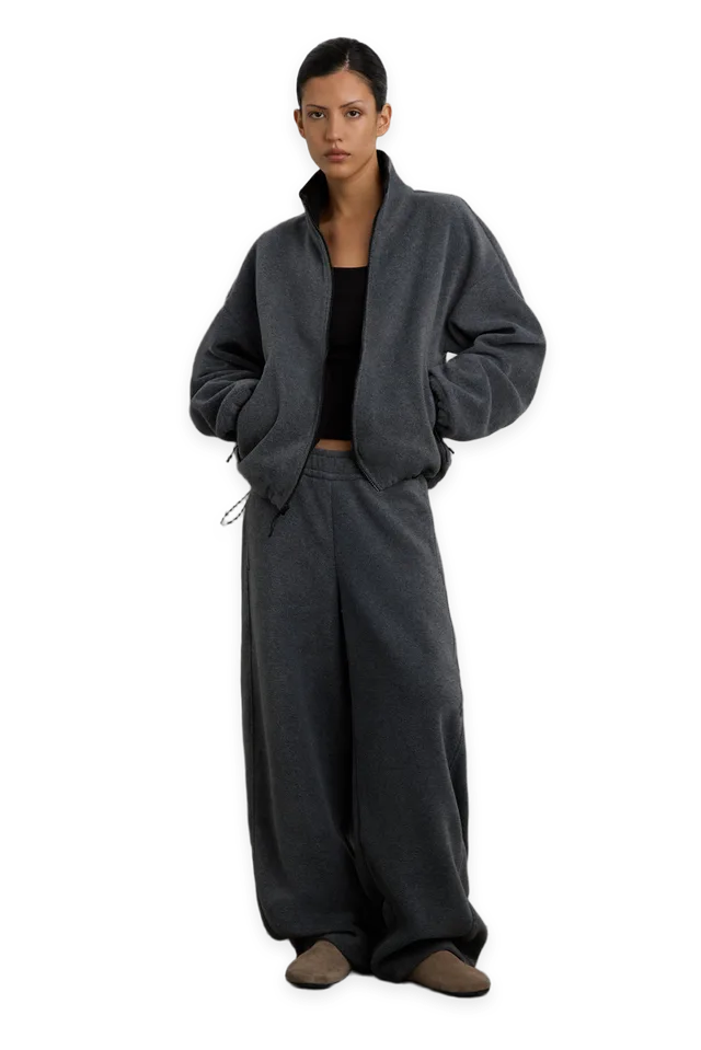 Oak + Fort OVERSIZED FLEECE JACKET