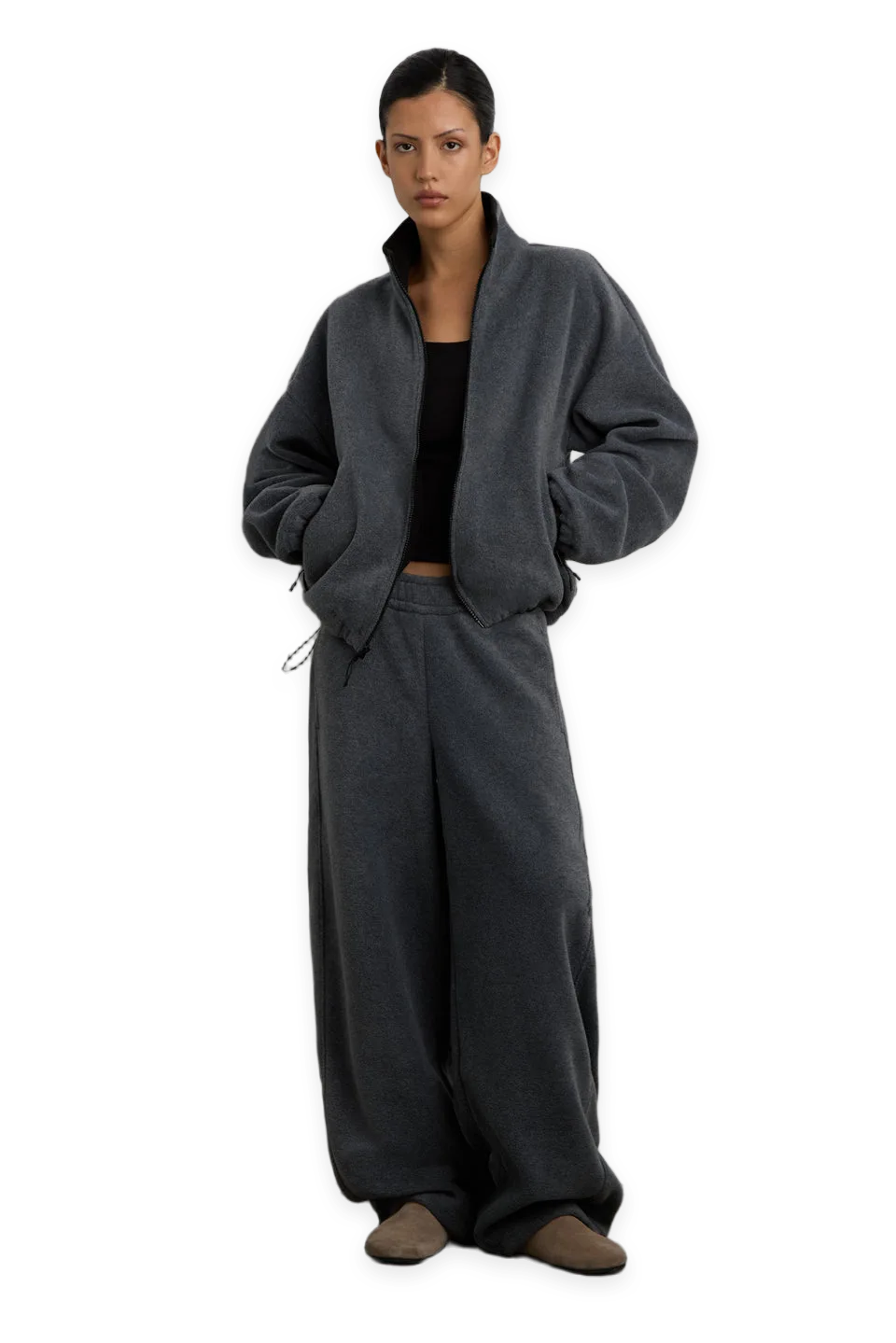 Oak + Fort OVERSIZED FLEECE JACKET