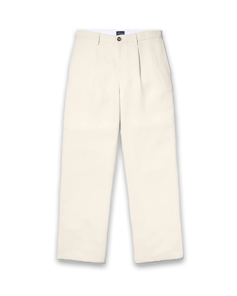 Noah Canvas Single Pleat Trouser