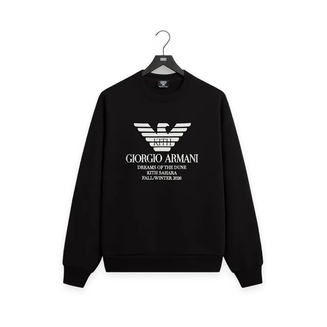 Kith Giorgio Armani & Kith Nelson Crewneck · Nero
