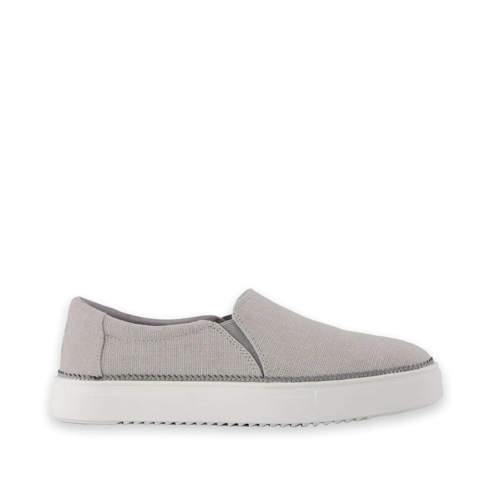 TOMS Womens Emily Slip On Sneaker Drizzle Grey Heritage Canvas