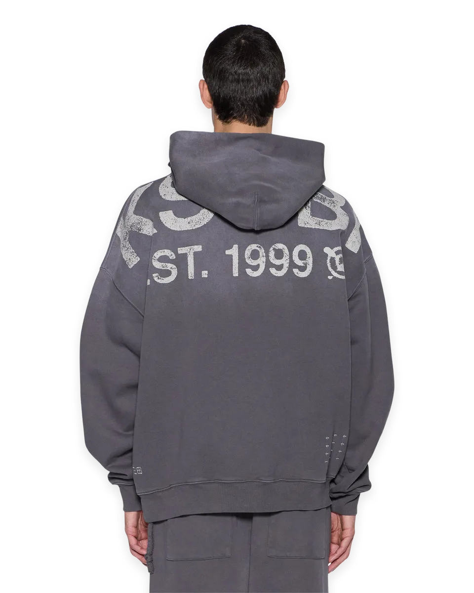 Ksubi STATE EKCESS HOODIE CHARCOAL FADE